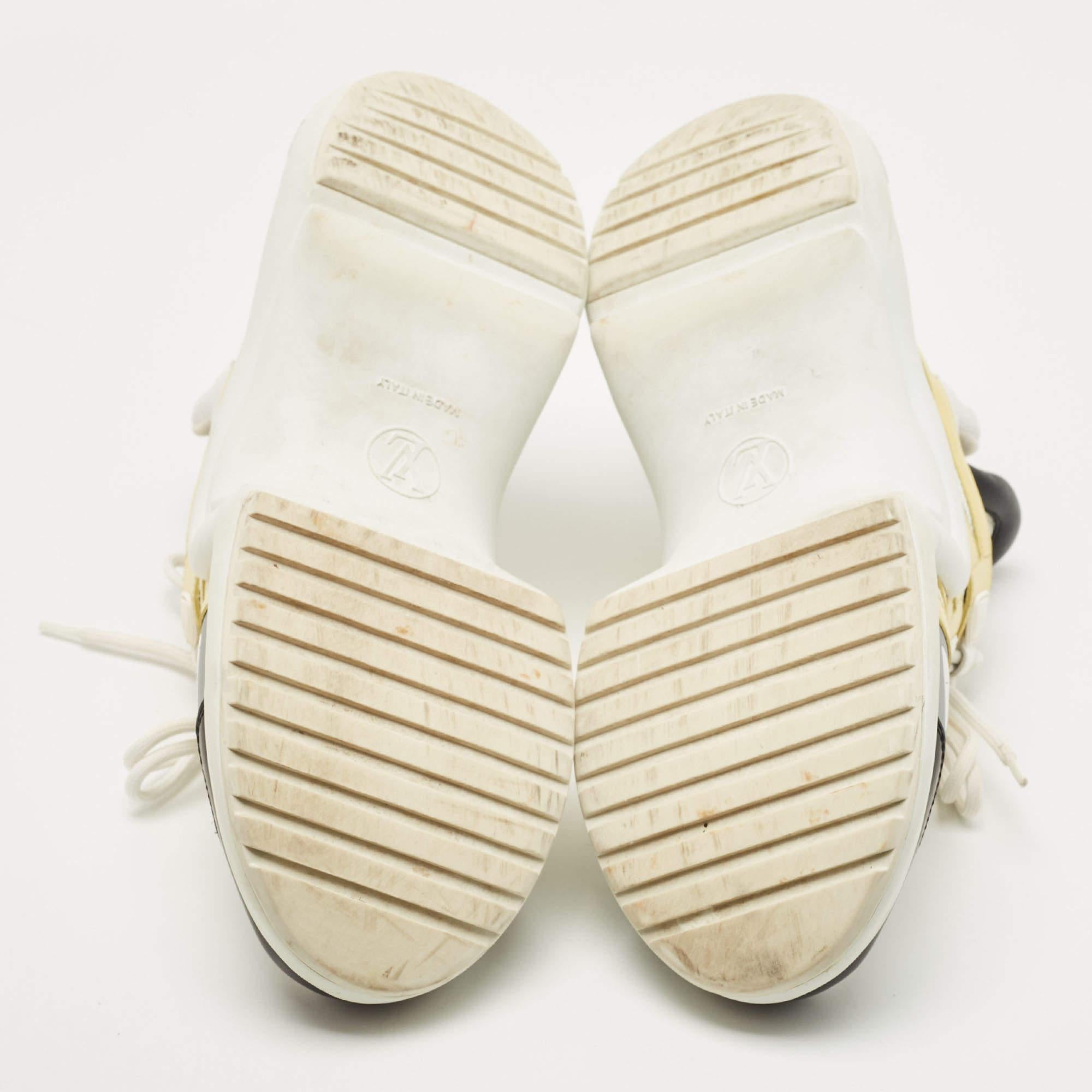 Louis Vuitton Multicolor Mesh and Leather Archlight Low Top Sneakers