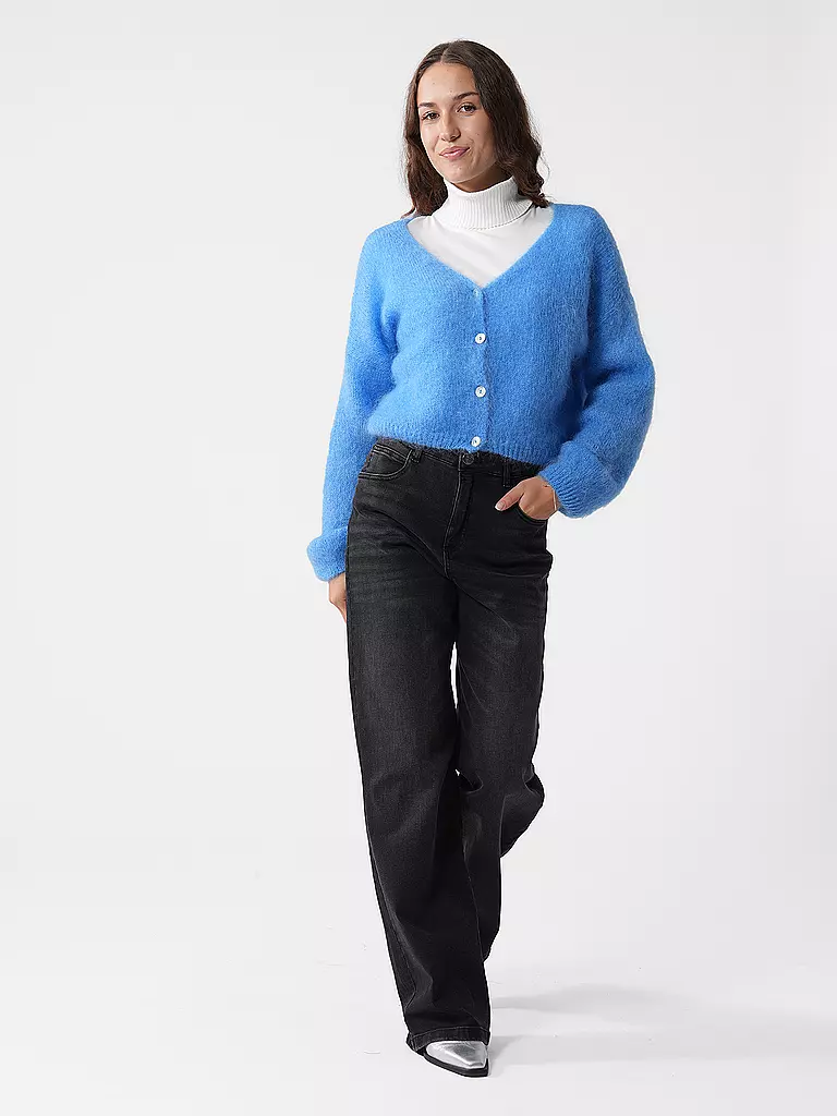 AMERICAN DREAMS Cardigan Cropped Fit CORNELIA blau