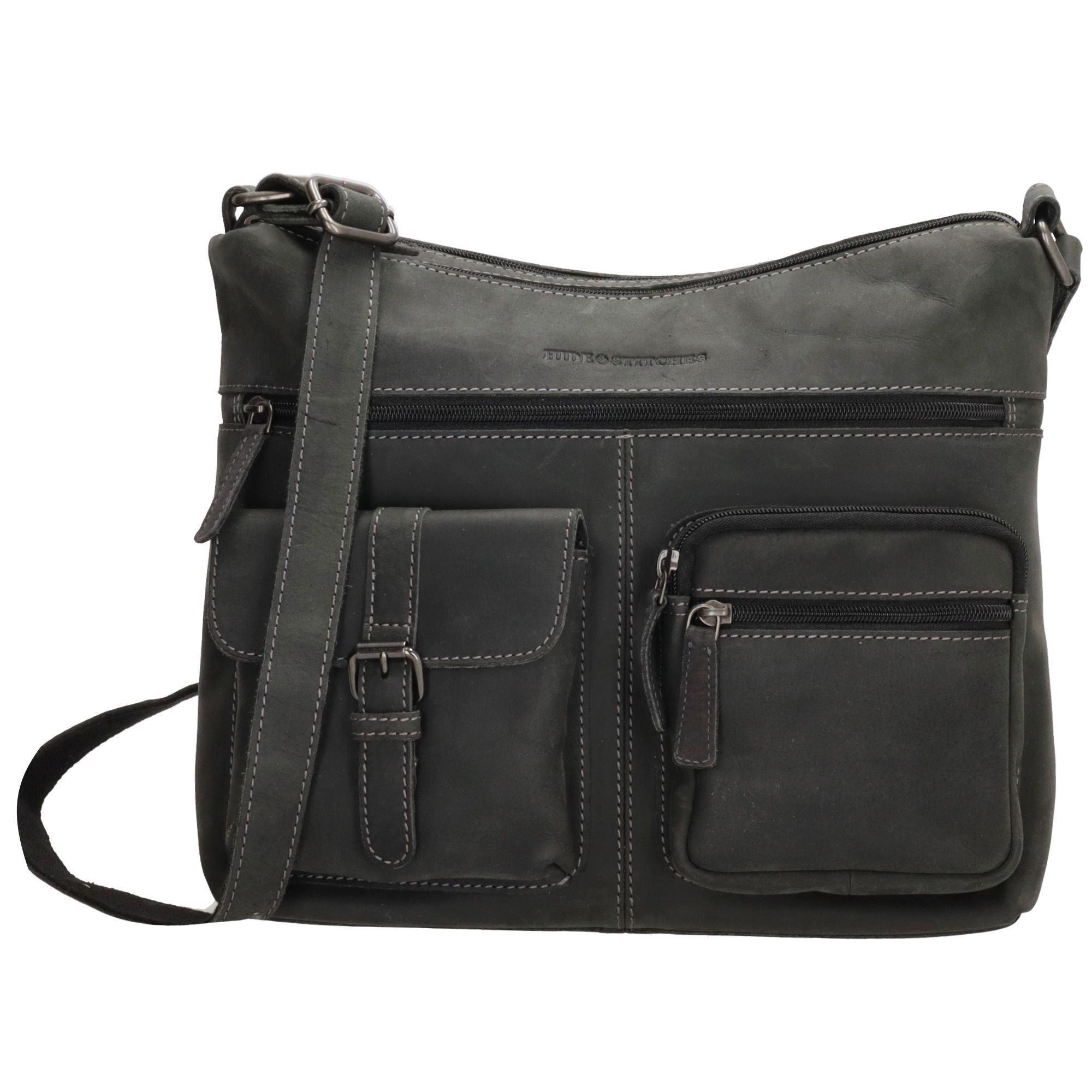 Hide & Stitches Idaho Schoudertas Zwart