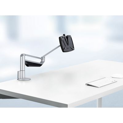 Novus Clu II - Support de table pour moniteur jusqu'à 433mm - argent / anthracite