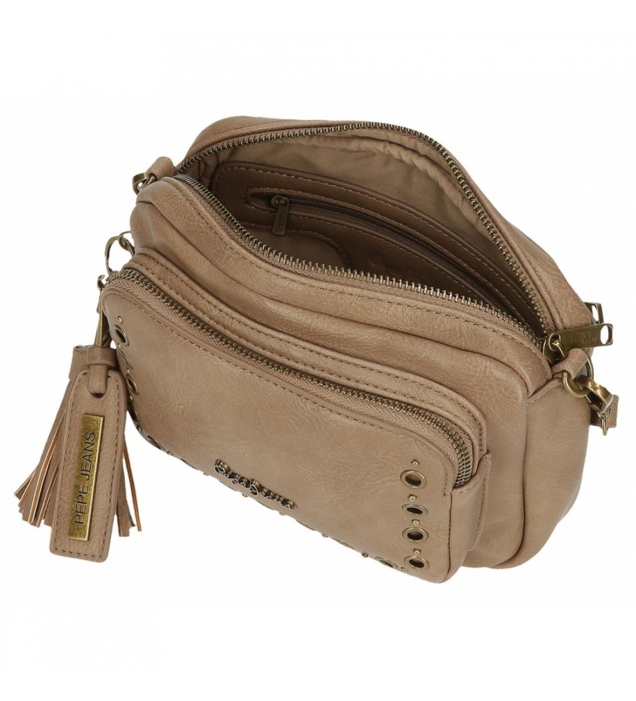 Bolsa transversal bege Pepe Jeans Camper - 21,5 x 15 x 5,5 cm