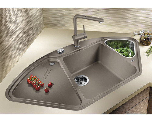 Blanco DELTA II-F spoelbak 1042 x 560 mm zwart 525868