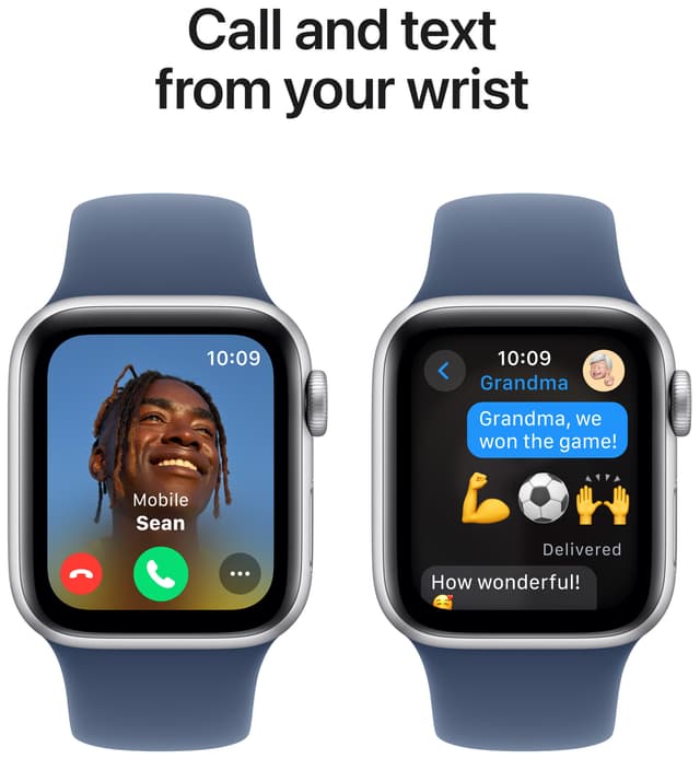Apple Watch SE 2nd Gen 44mm LTE (Silver Alu/Denim sport band M/L)