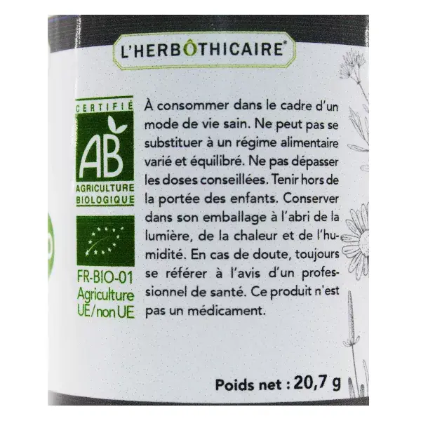 Rabanete Preto Orgânico L'Herbôthicaire - 60 cápsulas