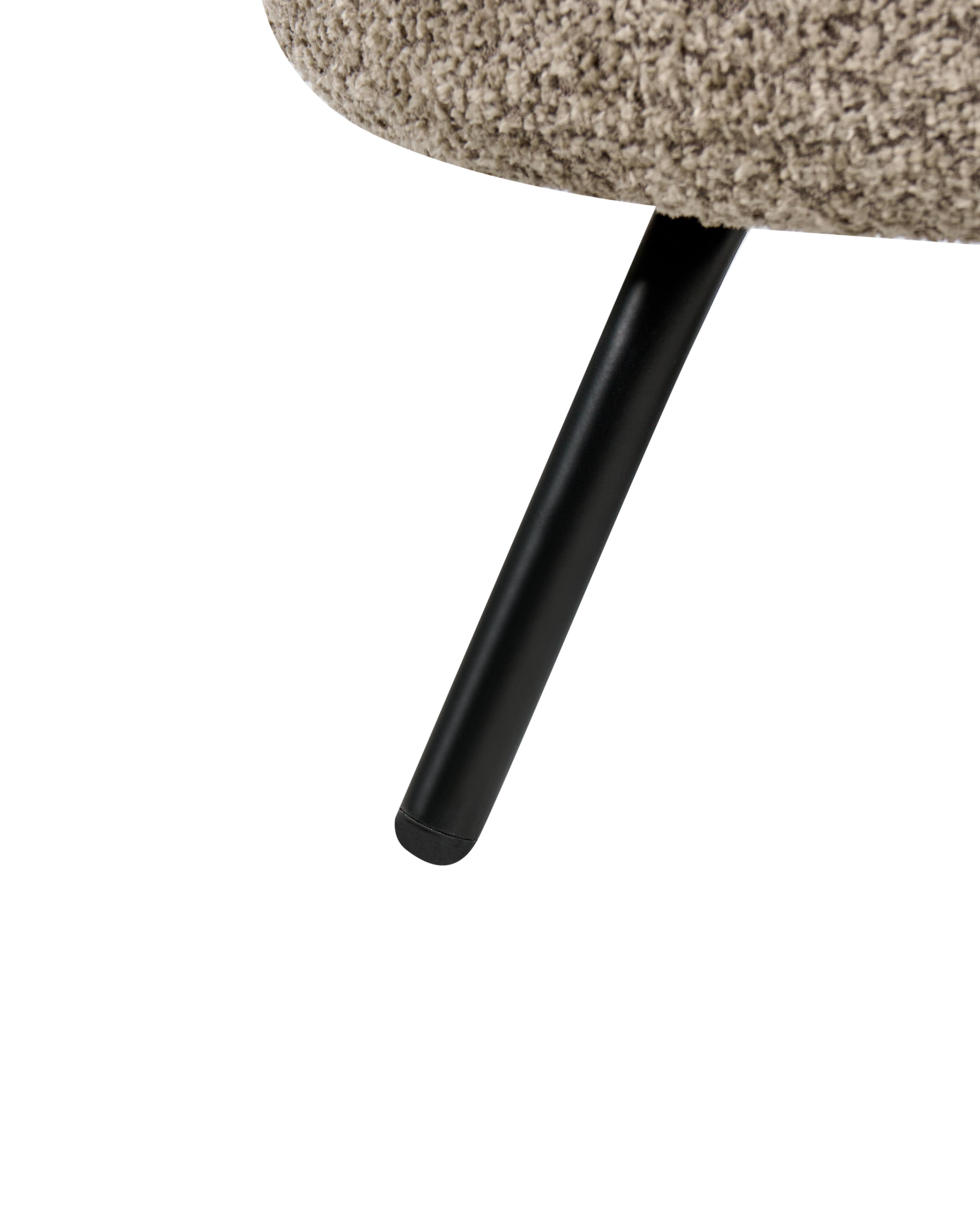Fauteuil MAKELA Bouclé Taupe