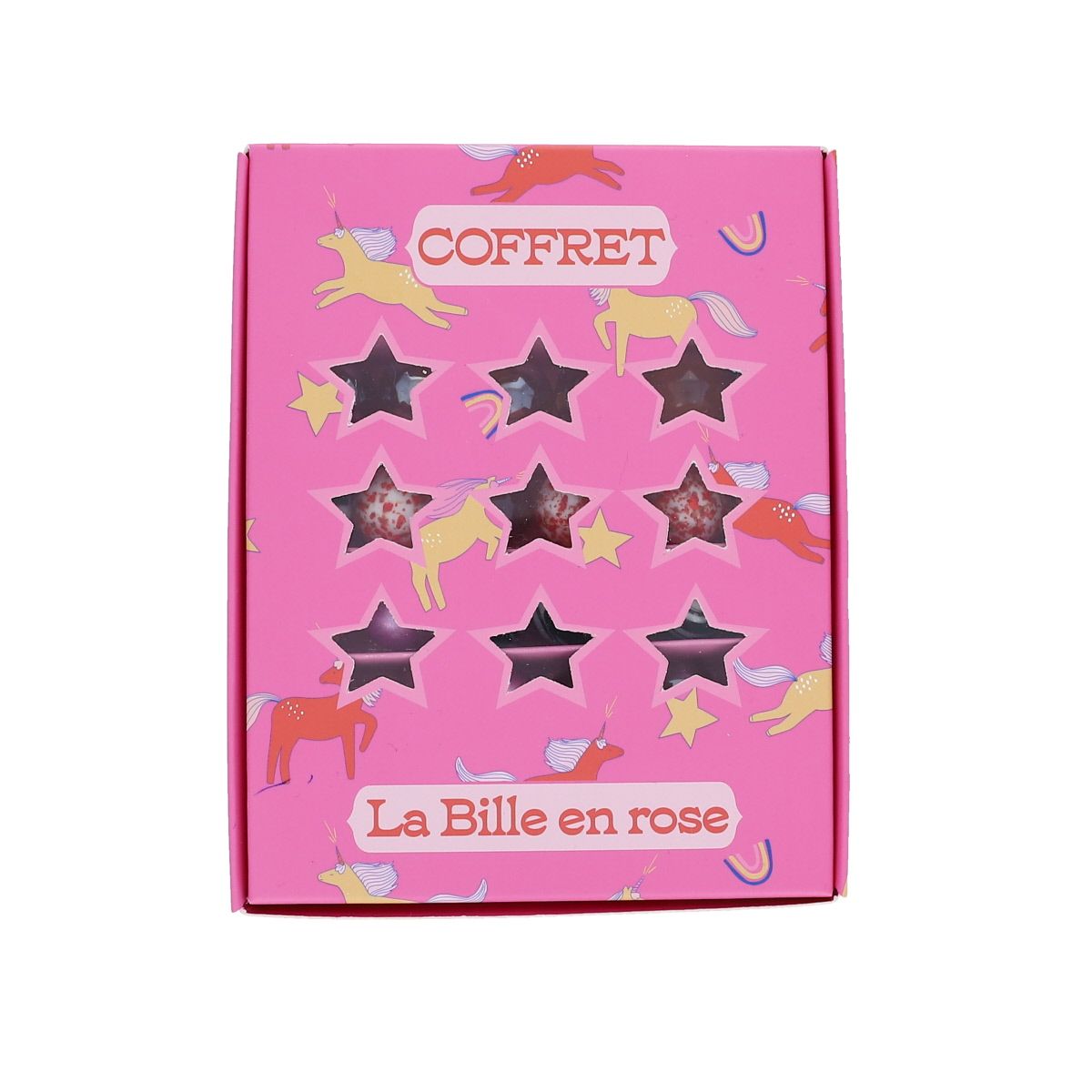 Jeu de billes coffret La Bille en rose Mercredi et Patati