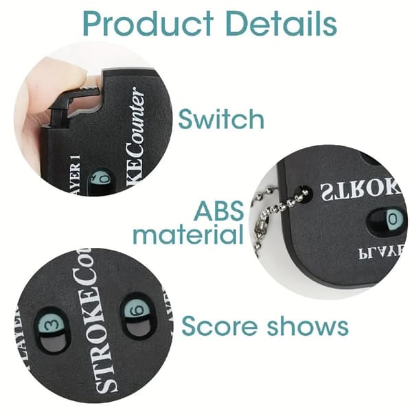 Golfscore Counter Manual Dual Player Stroke Counter Golf