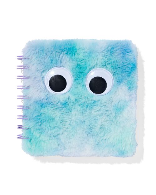 carnet 15.5x14.3cm yeux pelucheux