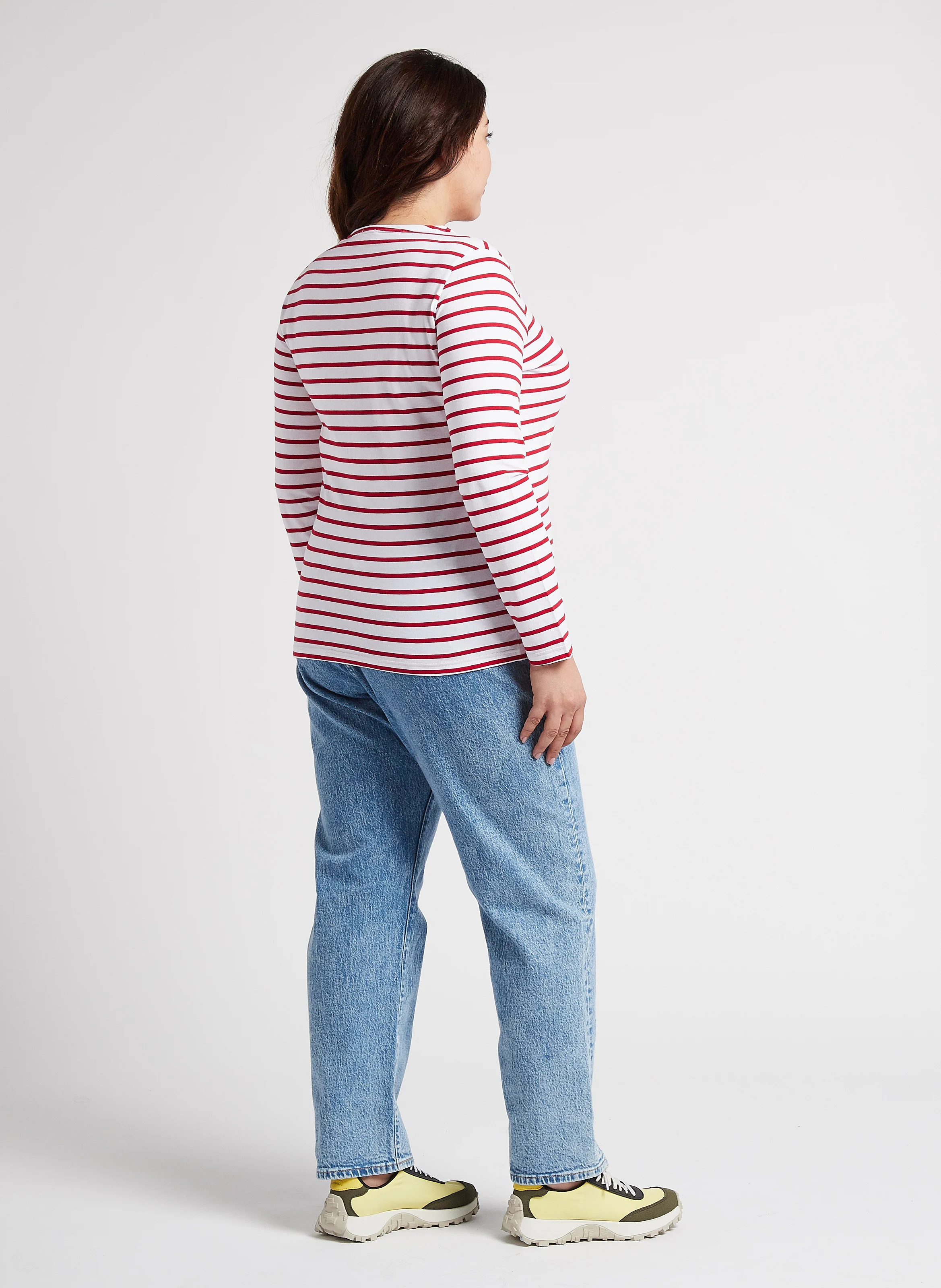 PL 501 JEANS FOR WOMEN - Jean droit délavé en coton mélangé | Jean Délavé