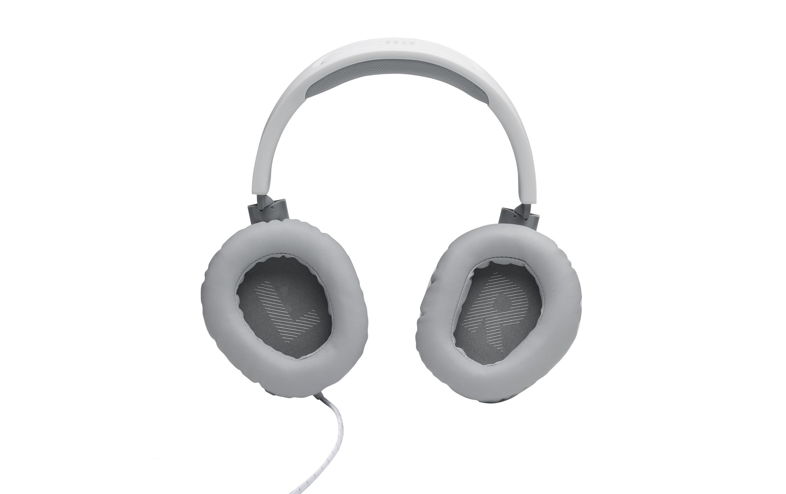 Headset Quantum 100 WeissKabelgebundenes Over-Ear-Gaming-Headset mit abnehmbarem Mikro