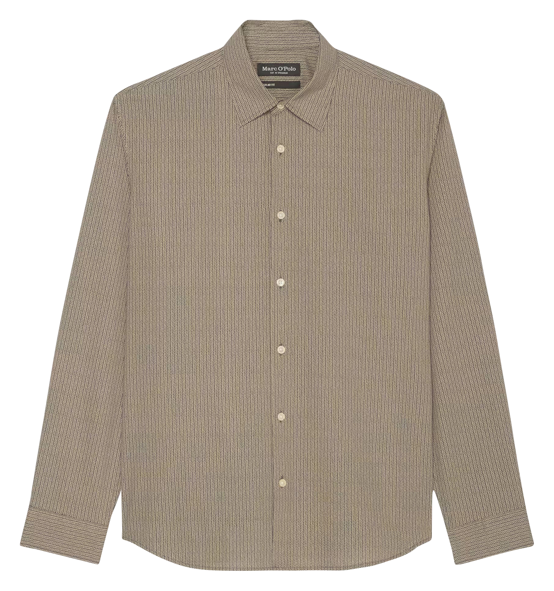 Chemise regular en coton bio | Gris