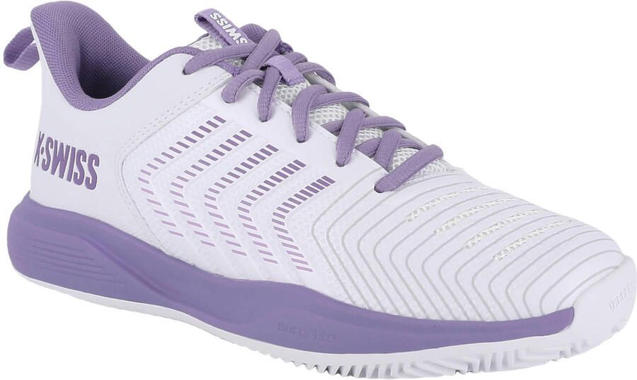 K-Swiss Ultrashot Light Clay tennisschoenen wit paars