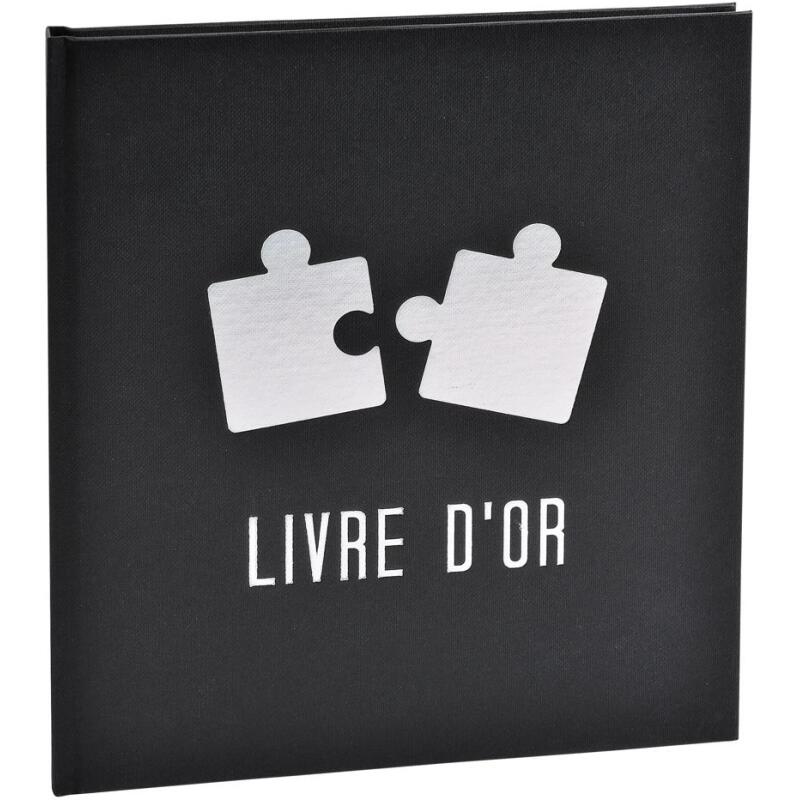 Livre d'or 140 pages 21x19cm PUZZLE - Visuels assortis