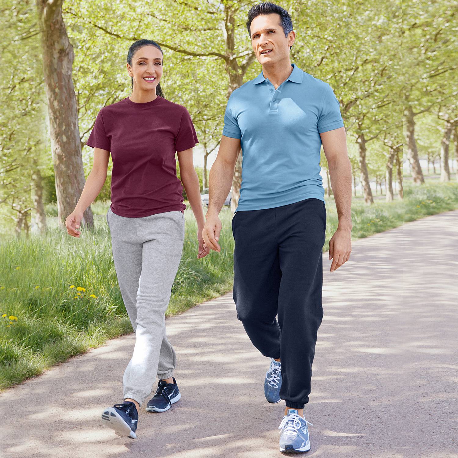 Fruit of the Loom Sweat Unisex-Freizeithose, lang mit Bündchen