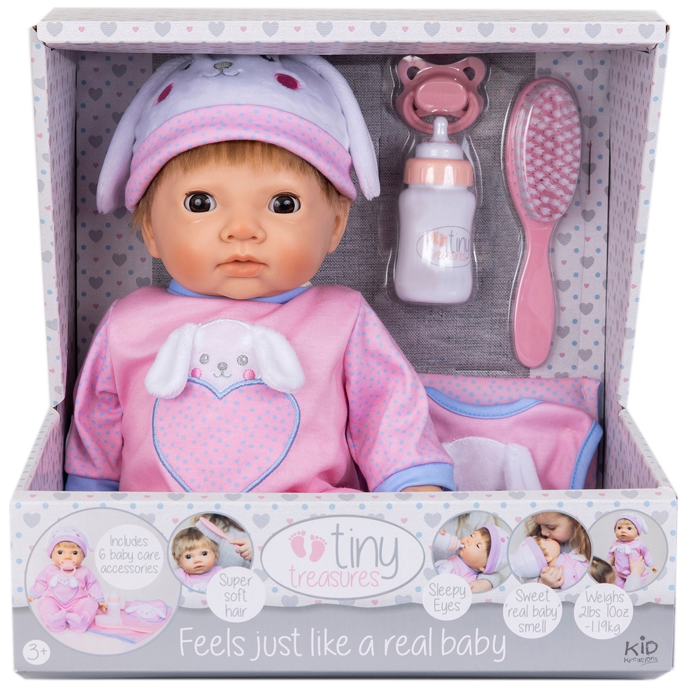 Tiny Treasures Peekaboo Bunny Babypuppe