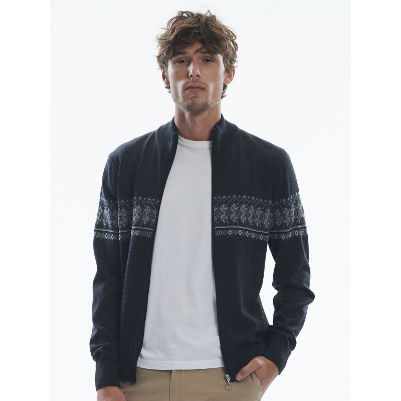 Hovden Masc Jacket - Pull en laine mérinos homme