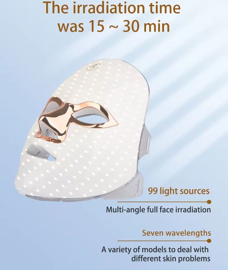 Beautyronics - USB-oplaadbaar lichttherapie-gezichtsmasker