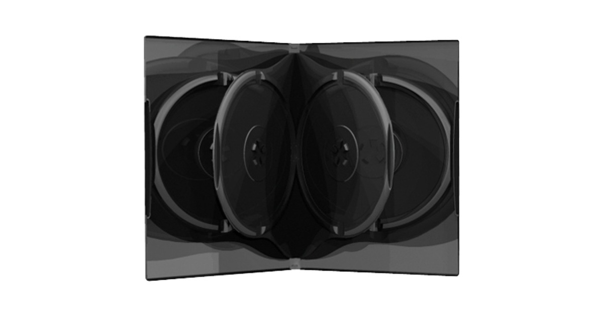 MediaRange6 DVD-Box black sleeve  (Zwart, 50 stuks, Bulk)