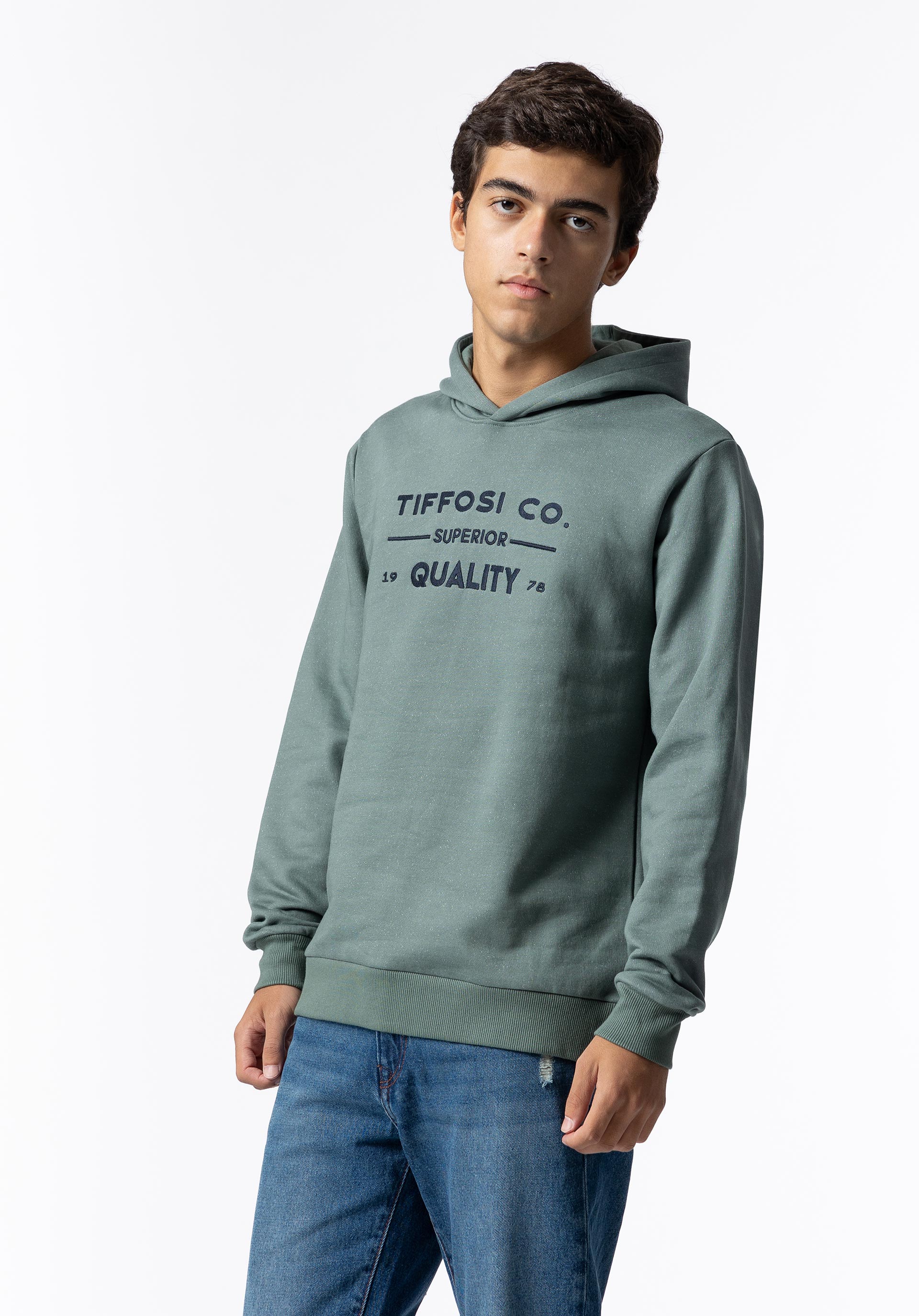 Hoodie com Bordado Frontal