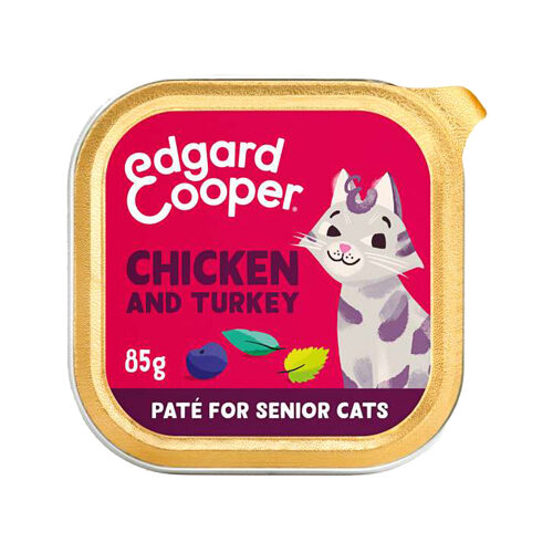 Edgard & Cooper Senior Cat - Vrije Uitloop Kip en Kalkoen - Paté