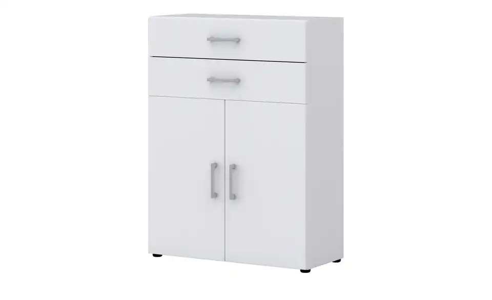 Aktenschrank Kasai 2 Türen / 2 Schubkästen 107,2 cm Weiß