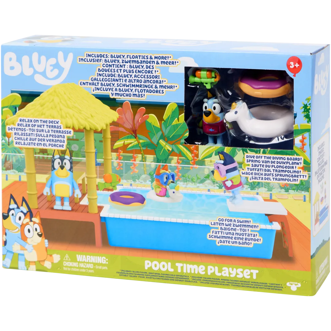 Bluey zwembad speelset 16,5 x 12 x 27 cm