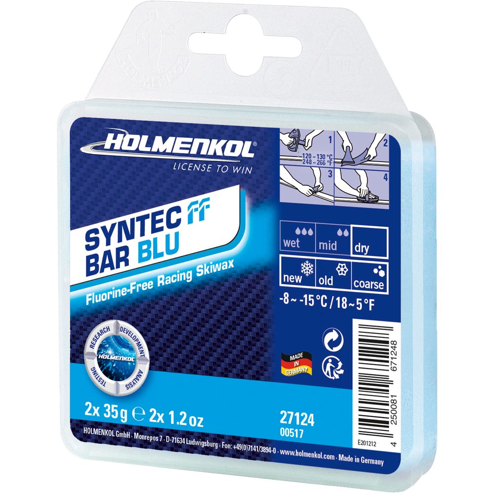 Holmenkol Syntec FF Bar Blu Rennwachs 2x35g