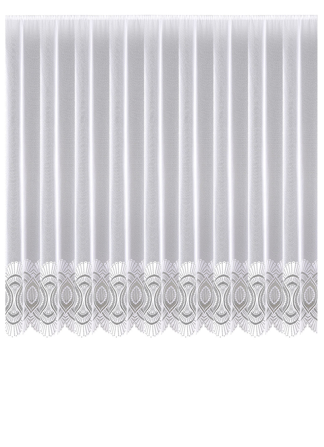Blumenfenster-Store mit Universalschienenband