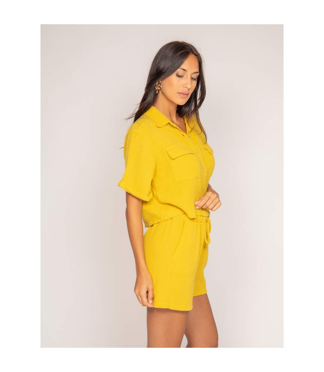 Short fluide en gaze de coton XONEKA - Dona X Lisa