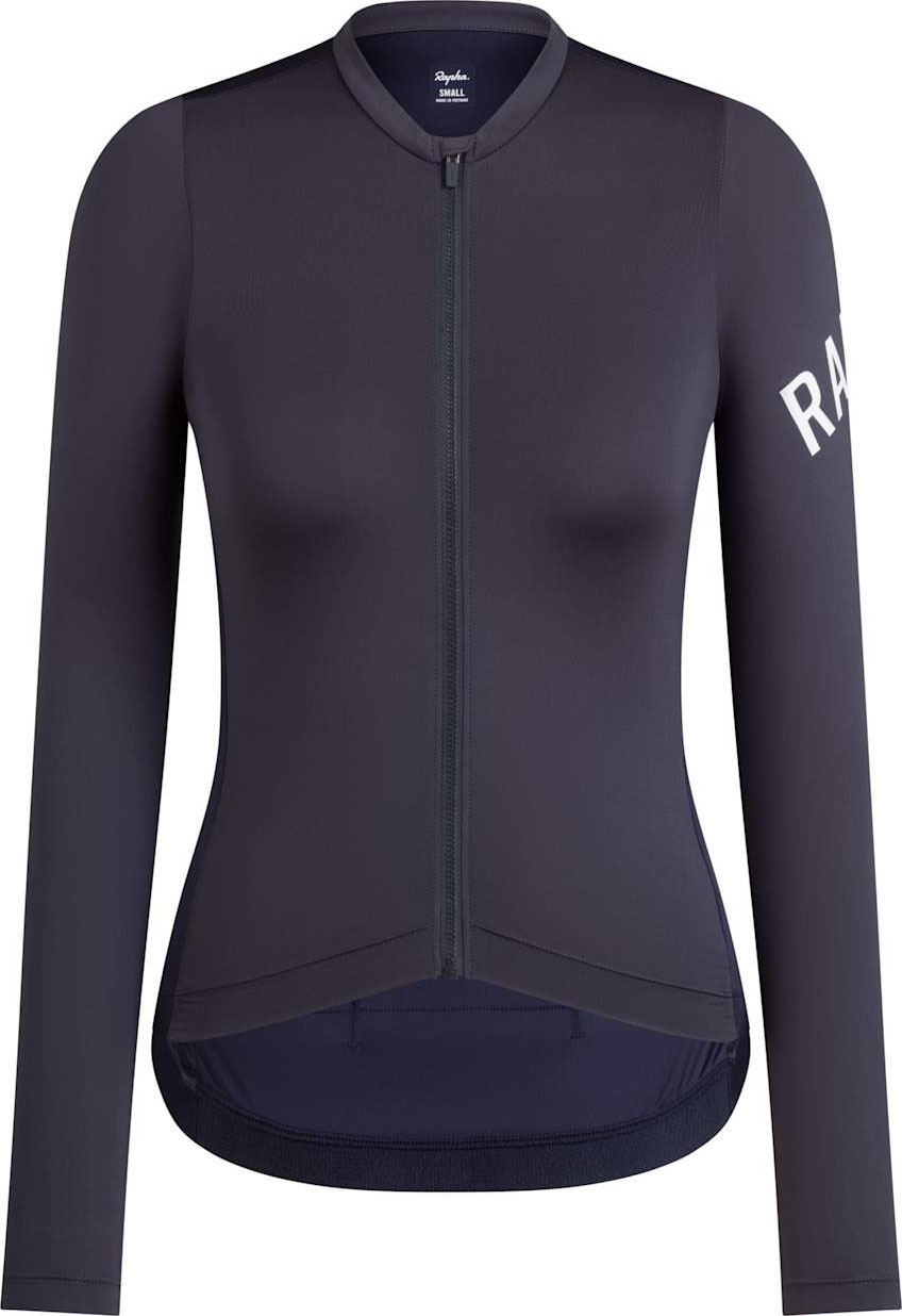 Pro Team Long Sleeve Lightweight Jersey Dame Dark Grey/Dark Navy