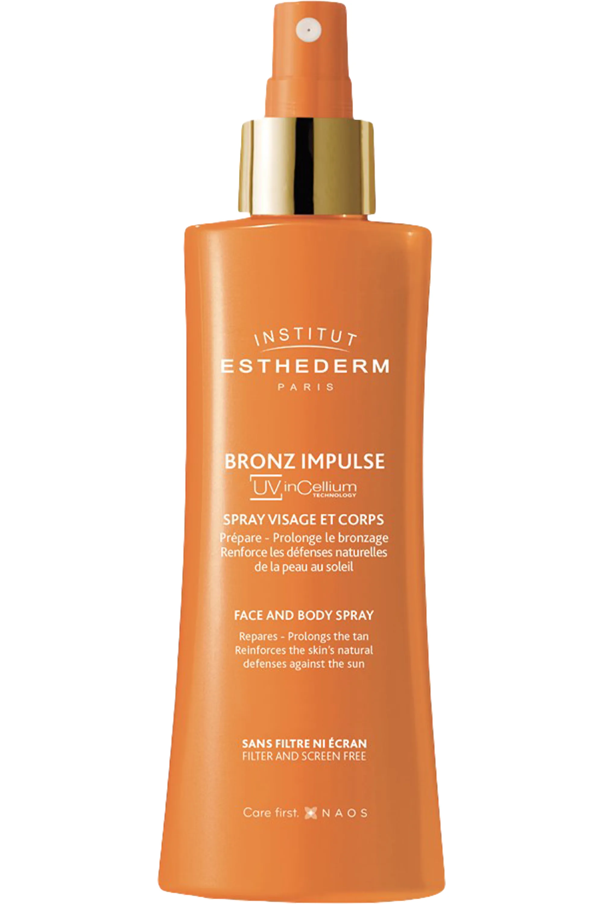 Institut Esthederm Brume visage et corps Bronz Impulse Spray UV InCellium-150 ml