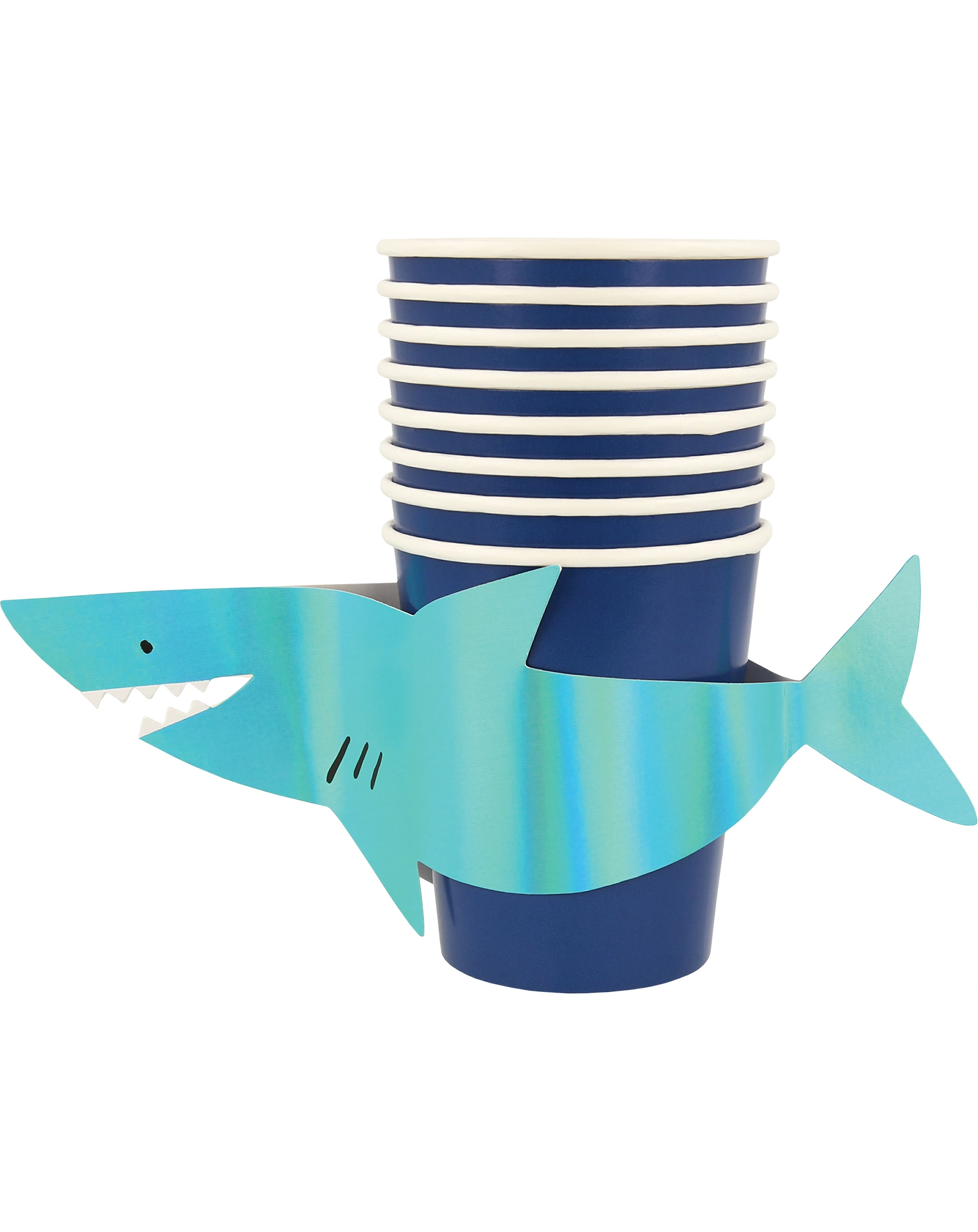 Pappbecher SHARK (260ml) 8er-Set