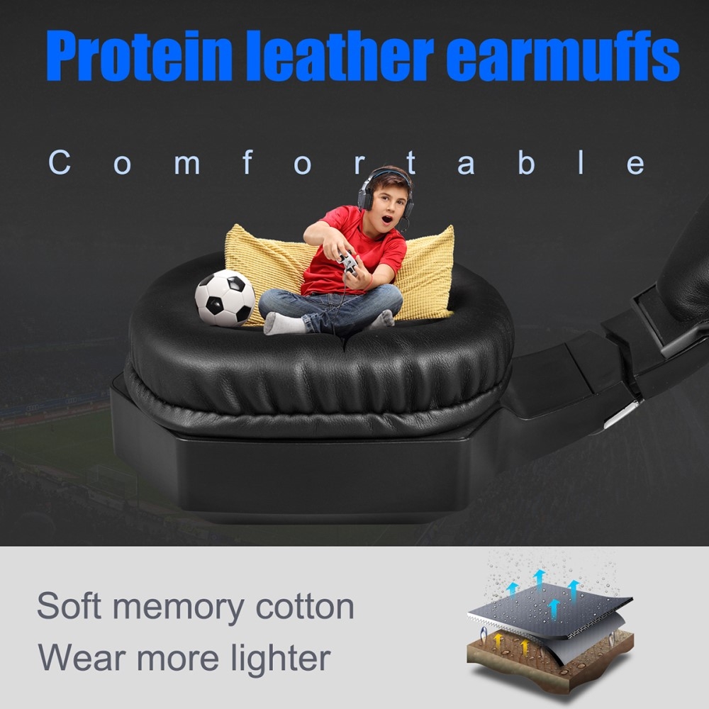 K8 Gaming USB Kopfhörer LED Headset mit Mikrofon   3.5mm Klinken Schwarz (Design I)