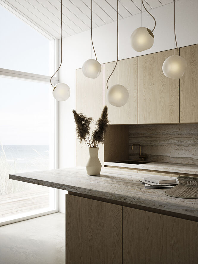 Nordic Tales Bright Barocco - black cable Hvid