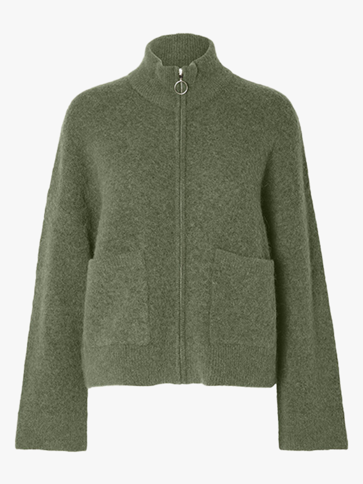 Sia Ras Long Sleeve Knit Zipper Cardigan
