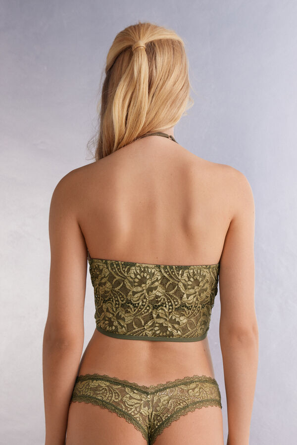 Top de sutiã Golden Goddess