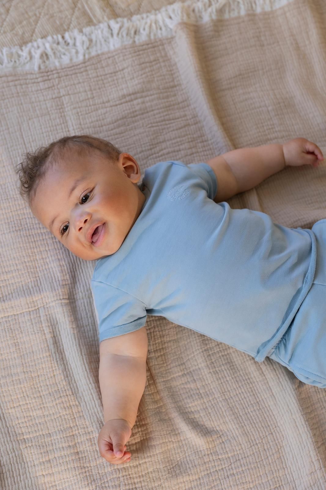 Noppies Baby T-shirt - Dusty Blue