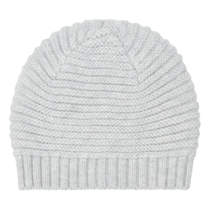 Bonton Bonnet Mérinos | Gris chiné