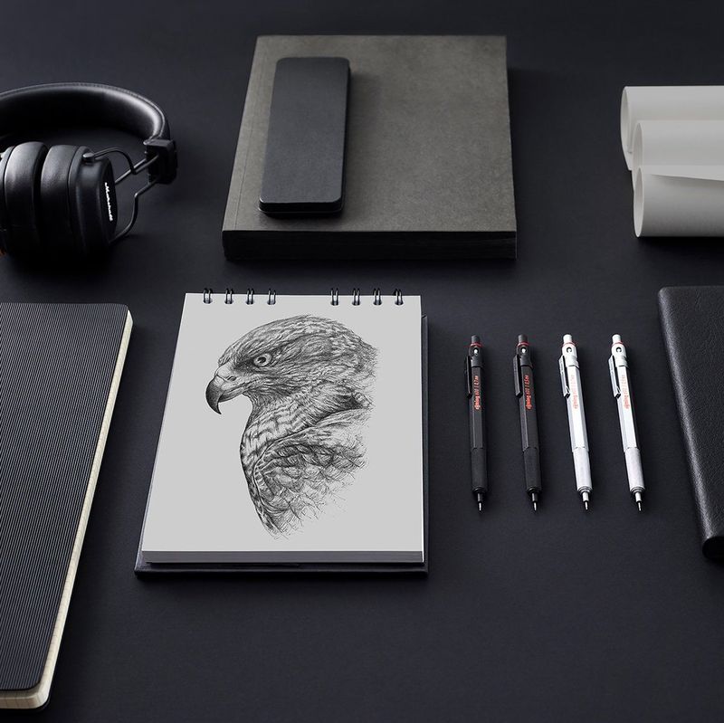 rOtring 600 vulpotlood   zwart
