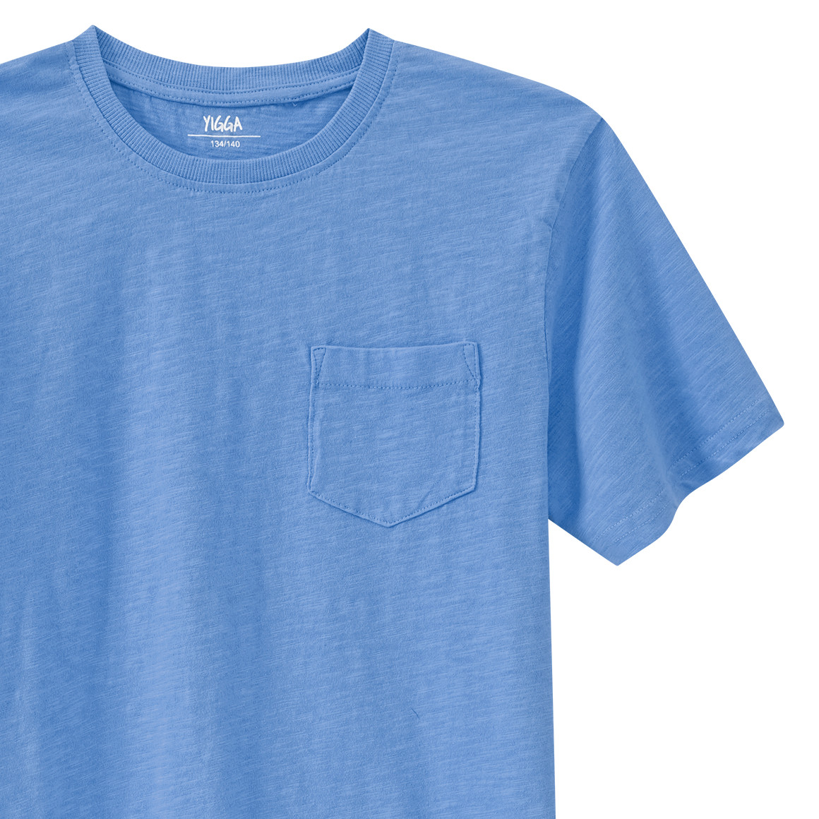 Yigga Jungen T-Shirt mit Brusttasche blau