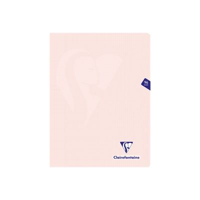 Clairefontaine Mimesys Pastel - Cahier polypro 24 x 32 cm - 96 pages - petits carreaux - disponible dans différentes couleurs
