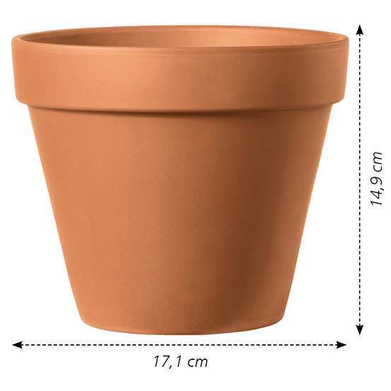 Pot Horticole en terre cuite Ø 17,1 x H. 14,9cm