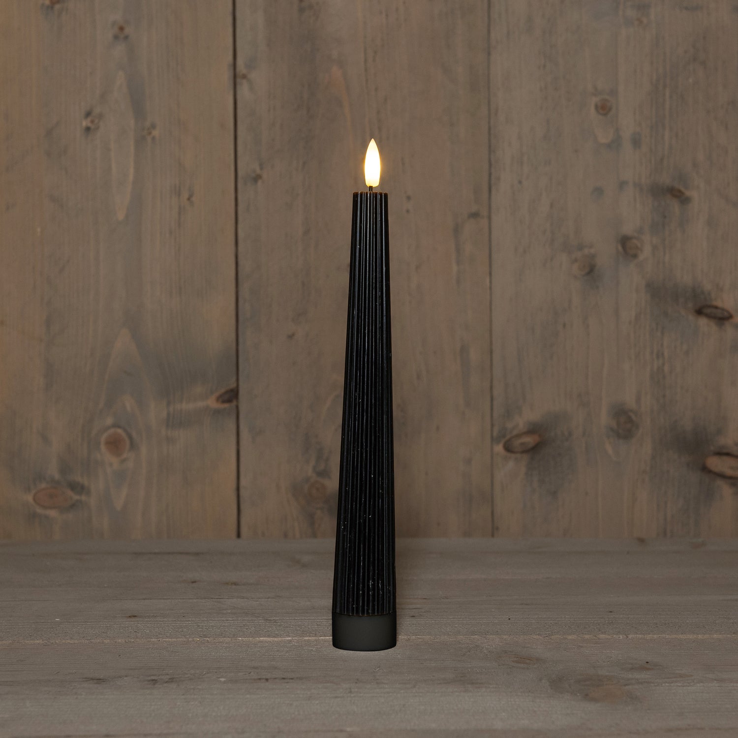 Anna's Collection LED dinerkaars Vito zwart D 2 H 27 cm