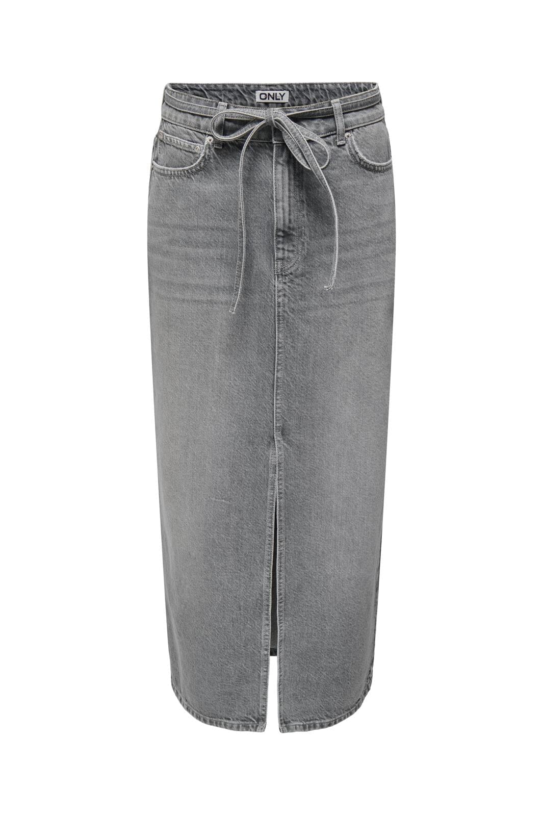 Only Onlgianna Belted Midi Skirt Dot 4671716 medium grey denim