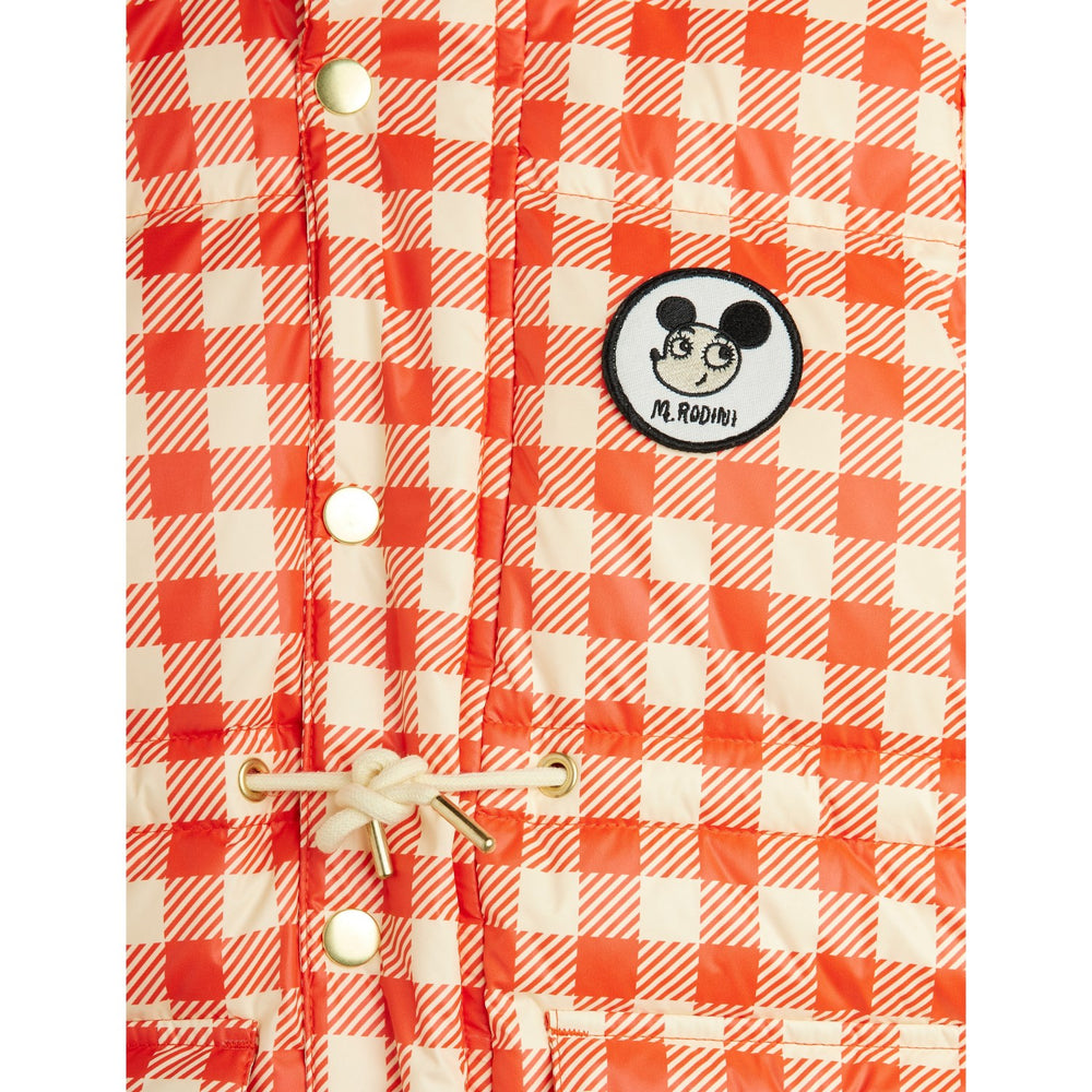 Køb Mini Rodini Red Ritzratz Patch Gingham AOP Heavy Puffer