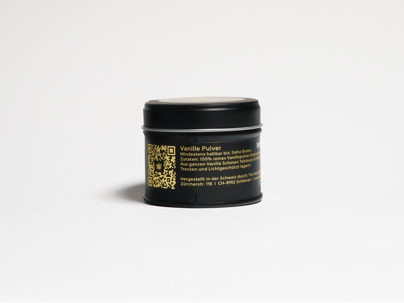 The Vanilla Vanille Pulver 100% Rein Dose 25g Gourmet Vanillepulver aus ganzen Vanilleschoten