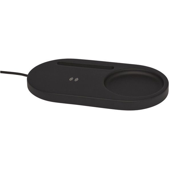 EgotierPro 124142 - Organisateur de Bureau avec Chargeur Sans Fil 5W
