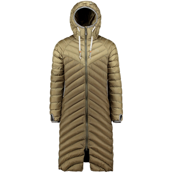 Varg Zip Down Hood Sarek  Mantel Olive And Nature Damen