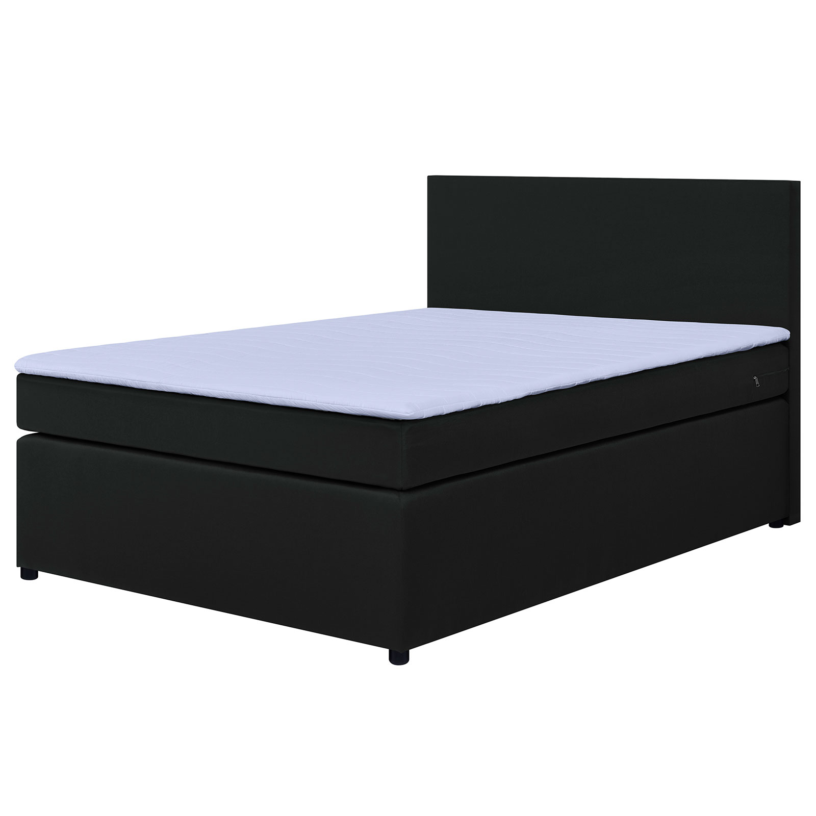 Boxspringbett - graphite - H3 - 140x200 cm