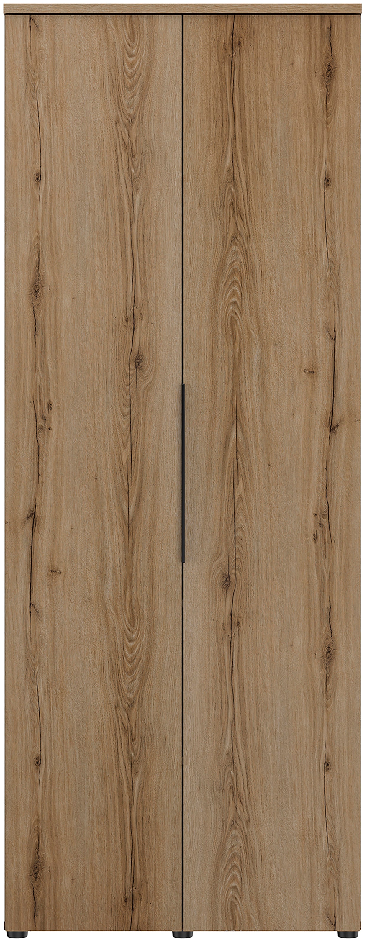 Gami Drehtürenschrank »Schrank 2 Türen« 1/2 Kleiderschrank, 1/2 Wäscheschrank, grosszügiges Volumen